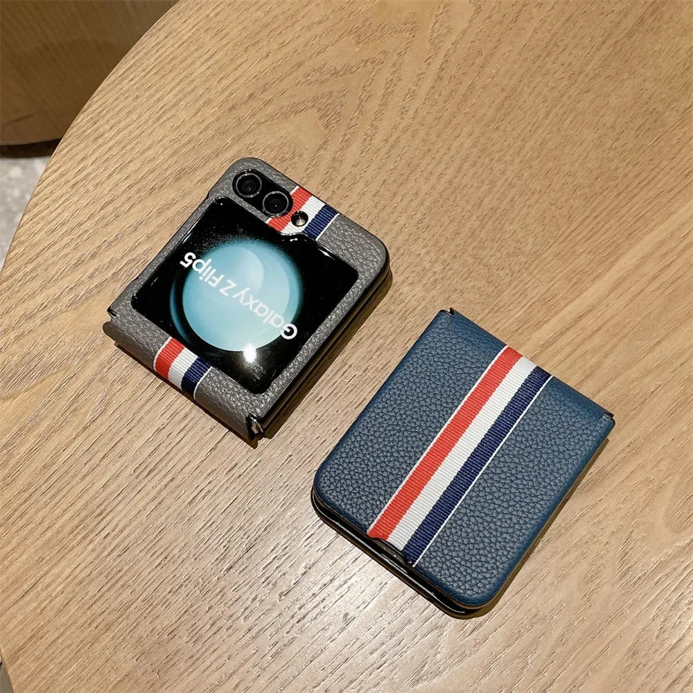 Litchi Leather Case for Samsung Galaxy Z Flip - Premium Mobile Phone Cases from Dressmycell.com - Just $22! Shop now at Dressmycell.com Litchi Leather Case for Samsung Galaxy Z Flip - Premium Mobile Phone Cases from Dressmycell.com - Just $22! Shop now at Dressmycell.com